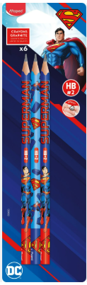Crayon Graphite HB Superman Blister X 6 Maped 850833